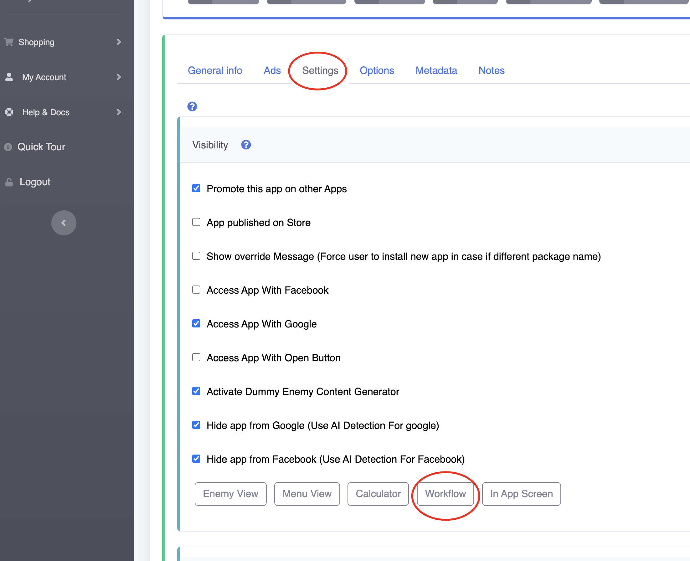 Activate AppWorkflow and make it not cancelable!