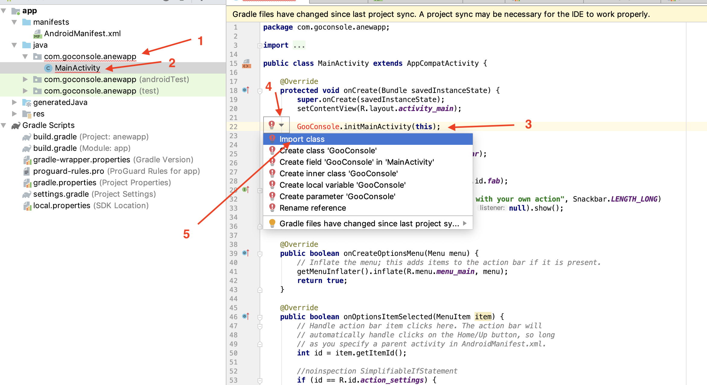 GoConsole Adding predefined Login Activity!