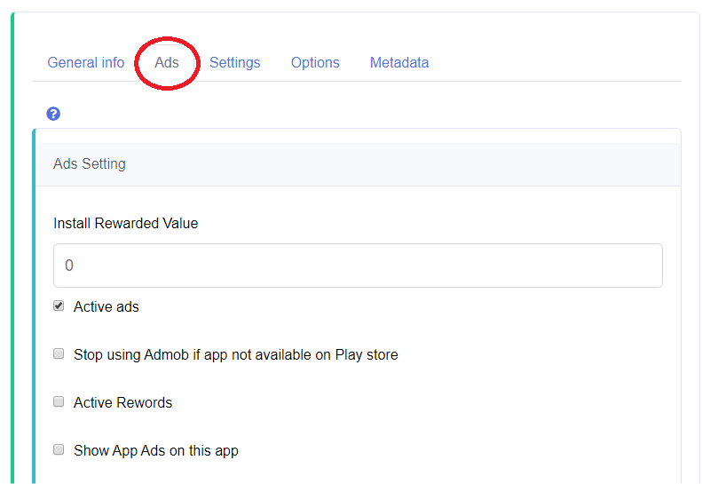 GoConsole Ads option!