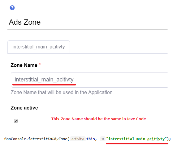 Ads Zone inside the source code!