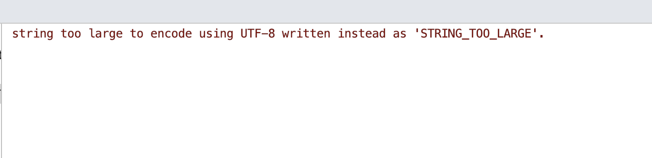 Ignore this error!