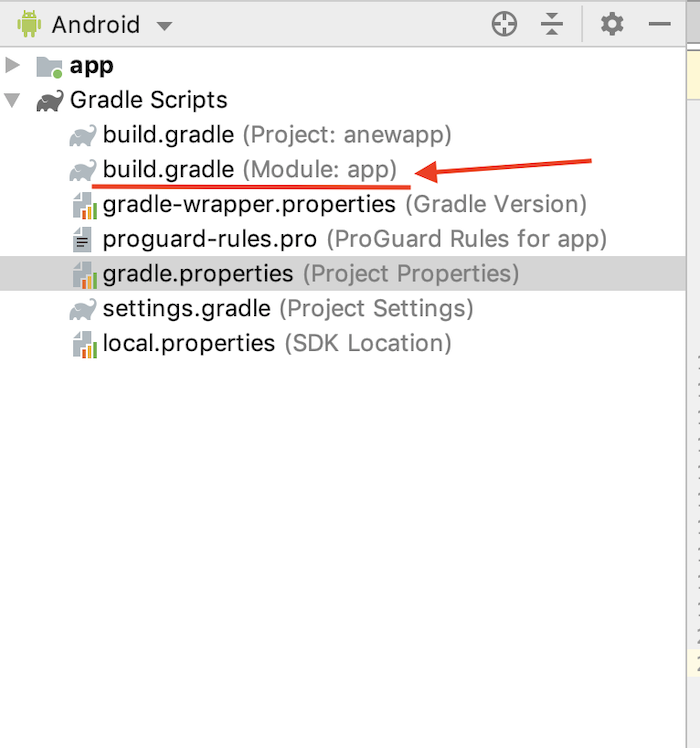 Update the build.gradle for module!